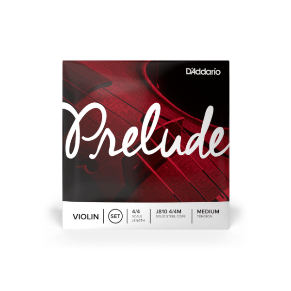 D`Addario - Prelude Violin String Set - 4/4 Scale - Medium Tension